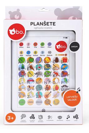 Spēļu planšetdators Bo. Educational Tablet 82031, latviešu, balta krās.