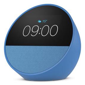 Беспроводной динамик Amazon Echo Spot, синий цв./черный цв., 20 Вт