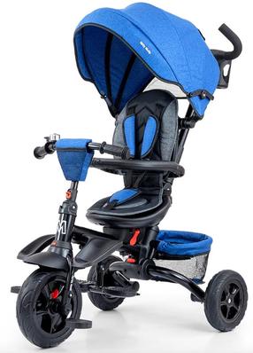 Triratukas Milly Mally Stanley Rubber, juoda sp./tamsiai mėlyna sp.