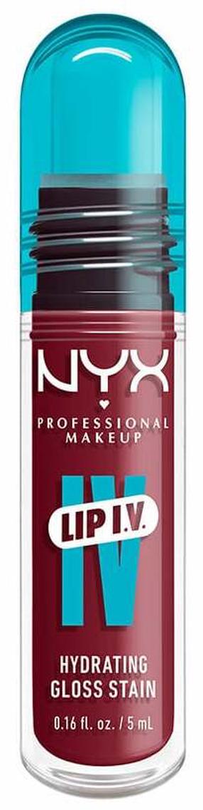 Lūpų blizgis NYX Professional Makeup Lip I.V. Hydrating Gloss Stain, 5 ml, bubblegum brust sp., 07