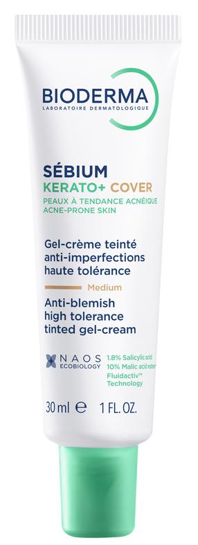 рем для лица - гель Bioderma Sebium Kerato + Cover, 30 мл