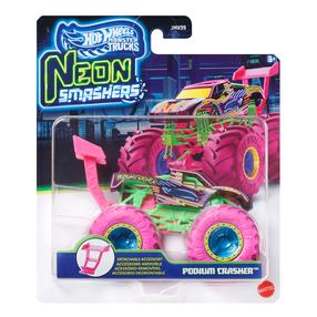 Rotaļlieta automašīna Mattel Hot Wheels Monster Trucks Neon Smasher JMV39, 1:64, (krāsa/dizains tiek izvēlēts nejauši)