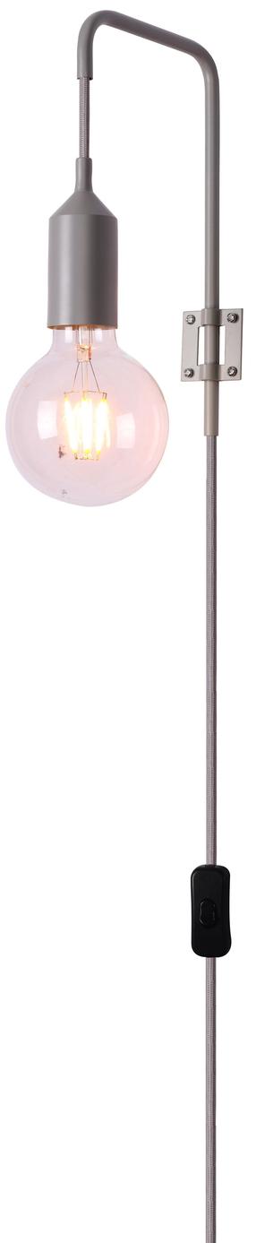 Šviestuvas sieninis Candellux Laren 1 50401192, E27, 1 x 40 W, sidabro sp. / rožinė sp.