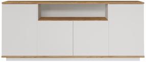 Комод Kalune Design FR15-AW, коричневый цв./белый цв., 75 см x 180 см x 44.5 см