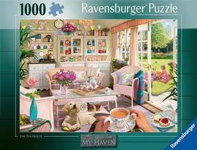 Пазл Ravensburger My Haven The Tea House, 50 см x 70 см, 1000 шт., многоцветный