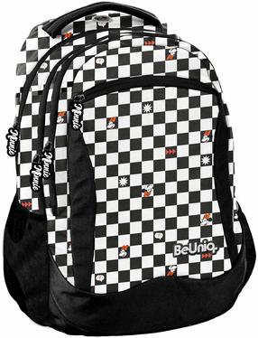 Школьный рюкзак Paso BeUniq Minnie, белый цв./черный цв., 41 см x 30 см x 18 см
