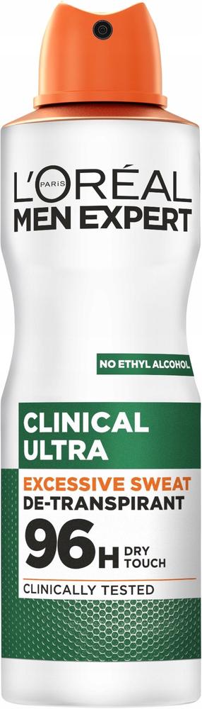 Meeste deodorant L’Oréal Paris Men Expert Clinical Ultra, 150 ml