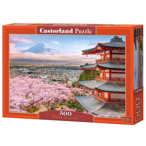 Dėlionė Castorland Spring In Japan 54282, 33 cm x 47 cm, 500 vnt., įvairių spalvų