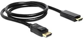 Adapteris Delock DisplayPort v1.1 to HDMI Displayport 1.1 male, HDMI, 1 m, juoda sp.
