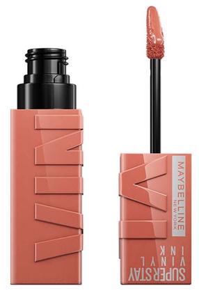 Губная помада Maybelline SuperStay Vinyl Ink, 4.2 мл, светло-коричневый цв., 105 golden