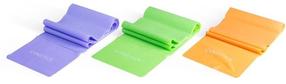 Pretestības gumija Gymstick Exercise Bands Set, 120 cm x 15 cm x 1 cm, dzeltena krās.