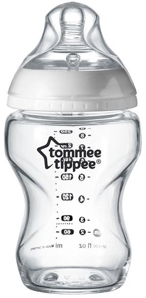 Lutipudel Tommee Tippee Closer To Nature, 250 ml, 0 kuud, läbipaistev v.