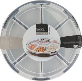 Suupistenõu Excellent Houseware 179652090, Ø 33 cm, valge v./hall v., polüpropüleen (pp)