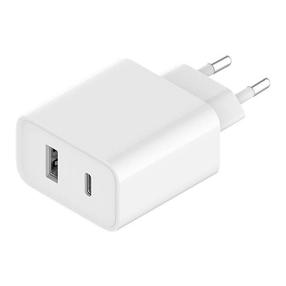 Adapteris Xiaomi Mi, USB Type C/USB Type A, balta krās., 33 W