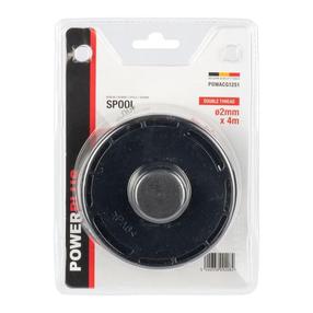 Spoles ar auklu Powerplus POWACG1251, melna krās.