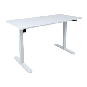 Kompiuterio stalas reguliuojamo aukščio Home4you Ergo Light K187071, 120 cm x 60 cm, 73 - 118 cm, balta sp.