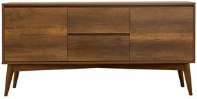 Konsolinis staliukas Kalune Design Vina, riešuto sp., 45 cm x 170 cm x 82.5 cm