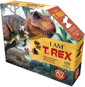 Dėlionė I Am T-Rex, 97 cm x 54 cm, 100 vnt., ruda sp.