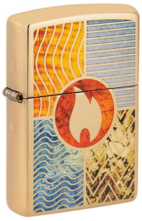 Žiebtuvėlis Zippo Elements of Earth Design 48729, įvairių spalvų