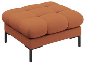 Pufas Cosmopolitan Design Bali Neve 52, juoda sp./brick red s., 60 cm x 60 cm x 41 cm