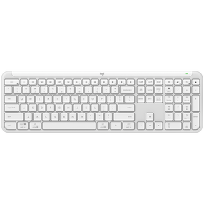 Bezvadu datora tastatūra Logitech K950 Signature Slim 920-012466, EN, balts krās.