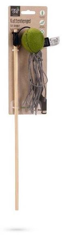 Žaislas ant pagaliuko katėms Beeztees Minus One Viena 440699, ruda sp./žalia sp., 42 cm
