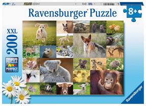 Пазл Ravensburger Baby Animals 133536V, 36 см x 49 см, 200 шт., многоцветный