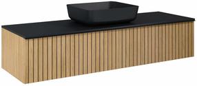 Vonios spintelė po praustuvu Elita Asami Slim, ąžuolo sp., 45 cm x 160 cm x 31.8 cm