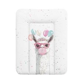 Vystymo lenta Ceba Baby Basic Crazy Llama, 70 cm x 50 cm, balta sp./rožinė sp.