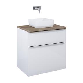 Vonios spintelė po praustuvu Elita Lofty 70 2DR, balta sp., 48.7 cm x 71.5 cm x 69.5 cm