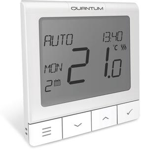 Termostaat Salus Controls Quantum WQ610, seinakinnitus, valge v., 8.6 cm, 5 - 35 °C