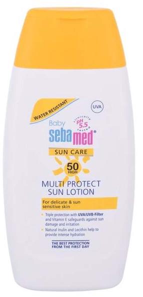 Päevituse hoolduslosjoon keha jaoks/tooted näole Sebamed Sun Care Baby Multi protect SPF50, 200 ml