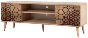 ТВ стол Kalune Design Truva 720, дубовый цв., 40 см x 140 см x 50 см