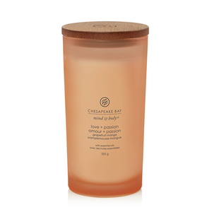 Žvakė, aromatinė Chesapeake Bay Mind & Body Love + Passion, 82 h, 0.355 g, oranžinė sp.