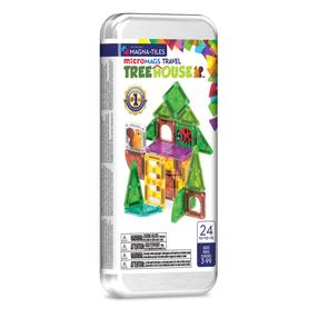 Magnetkonstruktor Magna-Tiles Micromags Treehouse, 24 tk, mitmevärviline