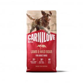 Kuiv koeratoit Carnilove, lambaliha/metssealiha, 12 kg