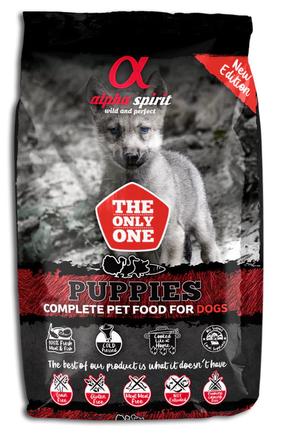 Sausas šunų maistas Alpha Spirit Puppies, žuvis/mėsa, 3 kg
