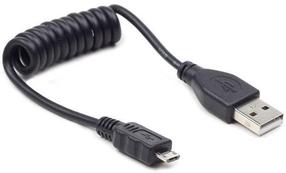 Vads Gembird USB to USB-micro USB 2.0 male, Micro USB male, 0.6 m, melna krās.