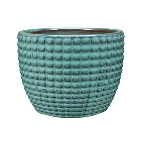 Puķu pods Domoletti GG.6683.015, keramika/māls, Ø 15 cm, zila krās.