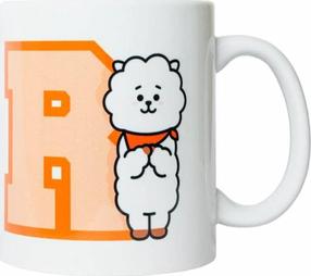  Puodelis Line Friends, balta sp./oranžinė sp., 0.300 l