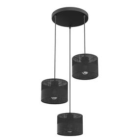 Lampa griesti Emibig Karbon Premium, E27, 3 x 15 W, melna krās. / melna krās.