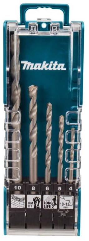 Grąžtų komplektas Makita E-11536, akmeniui, sraigtinis, cilindrinis, 4 mm x 15 cm