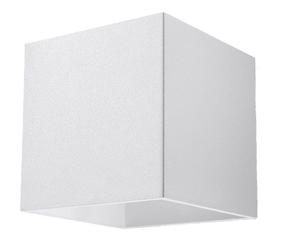  Prekė su pažeista pakuote. Šviestuvas sieninis Sollux Quad SL.0059 White, GU10, 1 x 40 W, balta sp.