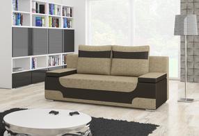 Sofa Area Berlin 03, Soft 66, šviesiai ruda sp./tamsiai ruda sp., 92 x 200 cm x 90 cm