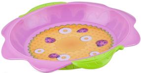 Bļoda Nuby Plate Flower, 9 mēn., polipropilēns (pp), daudzkrāsaina