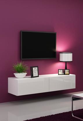 ТВ стол Cama Meble Vigo 140, белый цв., 140 см x 30 см x 40 см