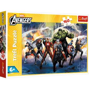 Pusle Trefl Marvel Avengers 15428, 27.5 cm x 41 cm, 160 tk, mitmevärviline