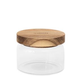 Konteiners pārtikai Homla Carlos 844145, 0.25 l, 8.5 cm x 8.5 cm, caurspīdīga krās./brūna krās.