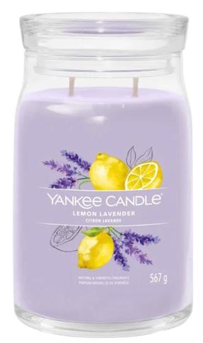 Свеча, ароматическая Yankee Candle Signature Lemon Lavender, 60 - 90 час, 567 г, фиолетовый цв.