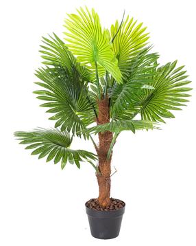 Mākslīgais augs podiņā, palma Home4you, zaļa krās., 100 cm